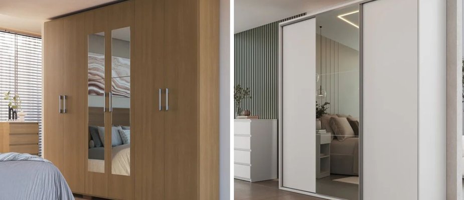 Guarda-roupa de 3 ou 6 portas: descubra por que o número de portas muda tudo no quarto