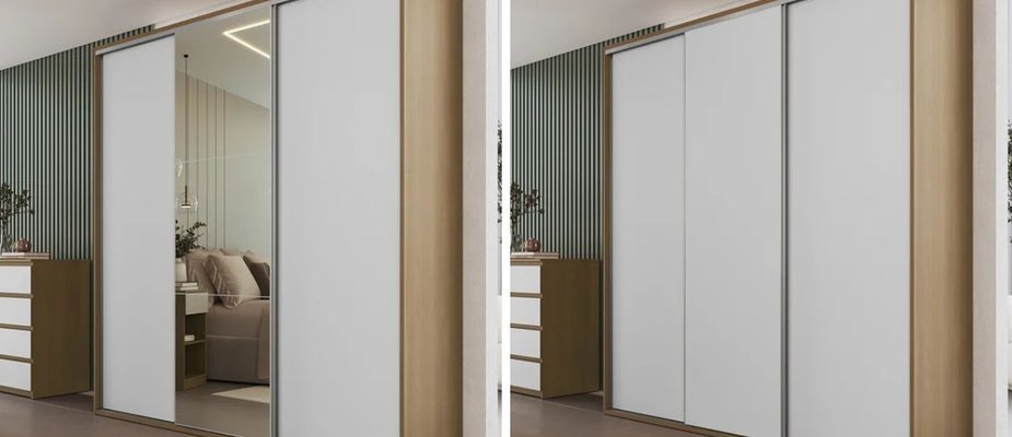 Guarda-roupa com espelho ou sem: descubra qual configuração é mais indicada para o seu quarto